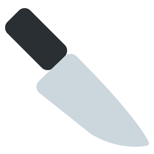 菜刀 as drawn by Twitter / X in Twemoji 1.0