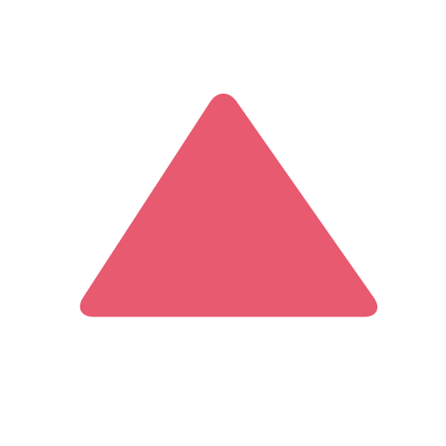 Triângulo Vermelho Para Cima as drawn by Twitter / X in Twemoji 1.0