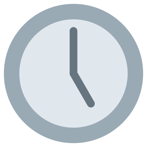 Five O’clock as drawn by Twitter / X in Twemoji 1.0