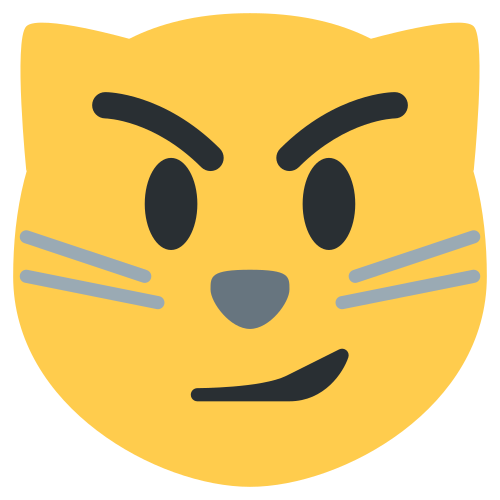 Cat with Wry Smile, the previous design