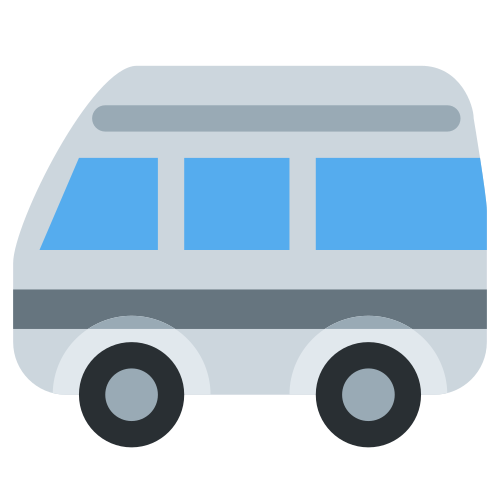 Minibus as drawn by Twitter / X in Twemoji 1.0