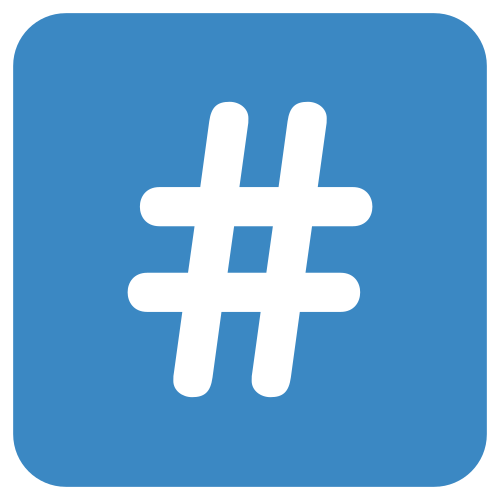 Keycap: # as drawn by Twitter / X in Twemoji 1.0