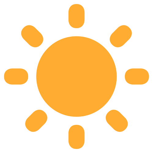 Sun as drawn by Twitter / X in Twemoji 1.0