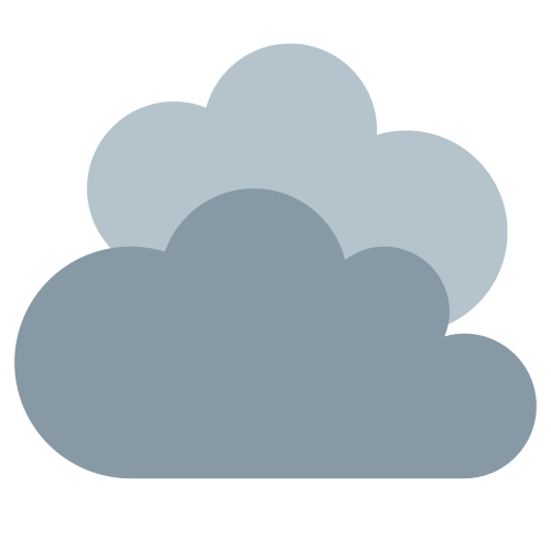 雲 as drawn by Twitter / X in Twemoji 1.0