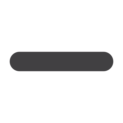 Minus as drawn by Twitter / X in Twemoji 1.0