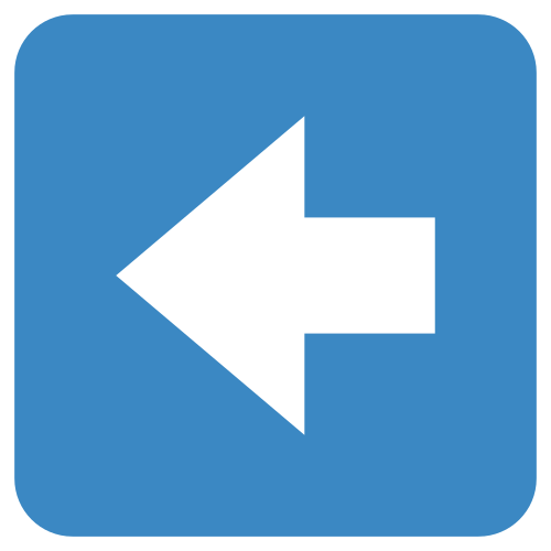 Left Arrow as drawn by Twitter / X in Twemoji 1.0