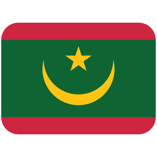 Flag: Mauritania as drawn by Twitter / X in Twemoji 11.1