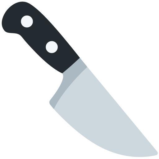 菜刀 as drawn by Twitter / X in Twemoji 11.1