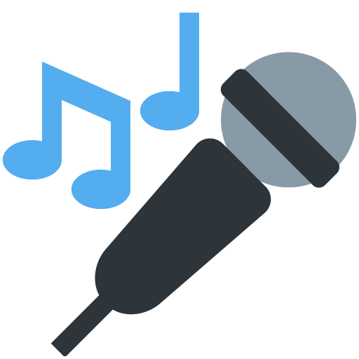 Microfono as drawn by Twitter / X in Twemoji 11.2