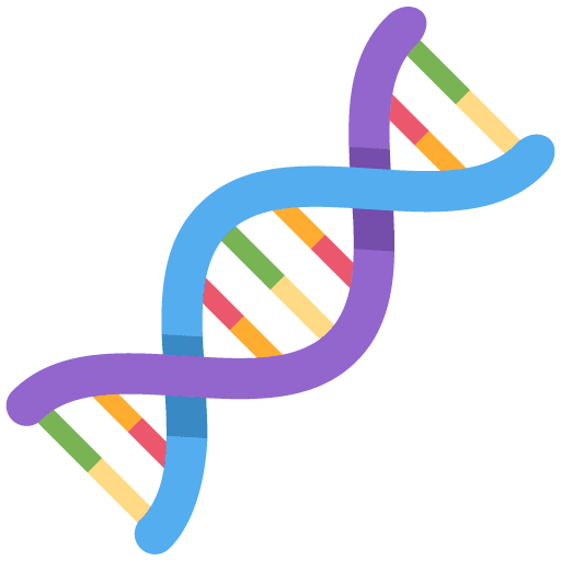 Dna as drawn by Twitter / X in Twemoji 11.2