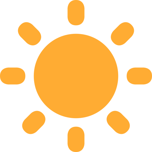 Sun as drawn by Twitter / X in Twemoji 11.2