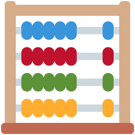 Abacus as drawn by Twitter / X in Twemoji 12.1.3