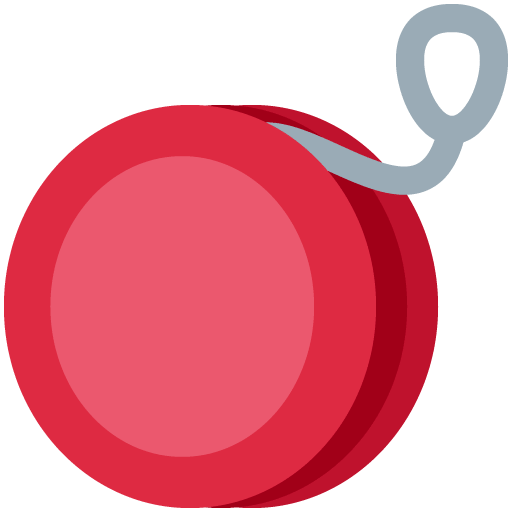 Yo-Yo as drawn by Twitter / X in Twemoji 12.1.5