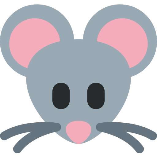Mäusegesicht as drawn by Twitter / X in Twemoji 12.1