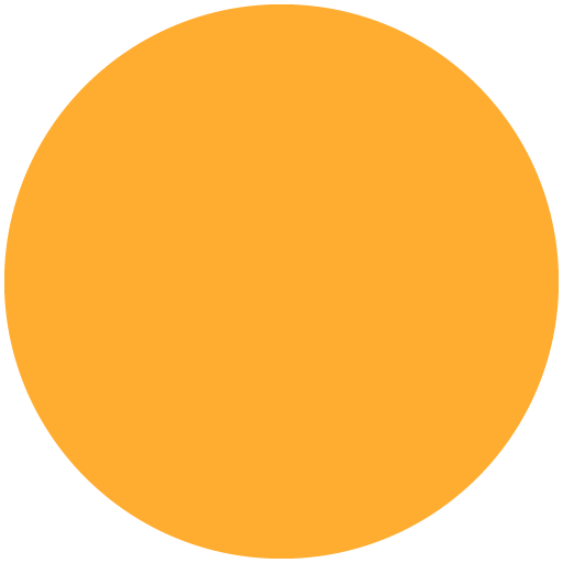 Cerchio Arancione as drawn by Twitter / X in Twemoji 12.1