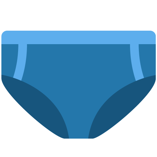 Briefs as drawn by Twitter / X in Twemoji 12.1