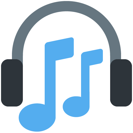 Headphone as drawn by Twitter / X in Twemoji 13.0.1