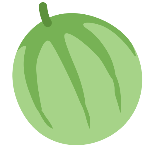 Melon as drawn by Twitter / X in Twemoji 13.0.2