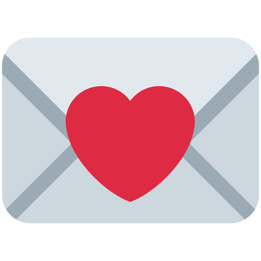 Love Letter as drawn by Twitter / X in Twemoji 13.0.2