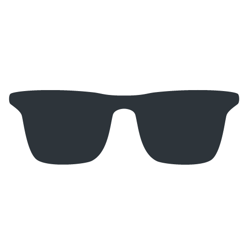 Sunglasses as drawn by Twitter / X in Twemoji 13.0.2