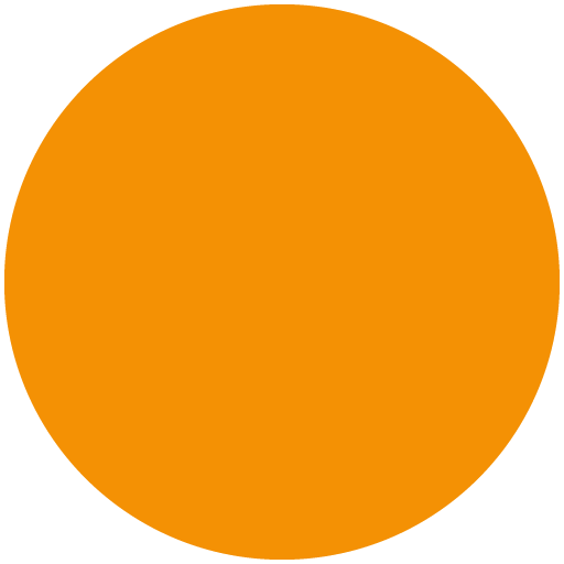 Orange Circle as drawn by Twitter / X in Twemoji 13.1.1