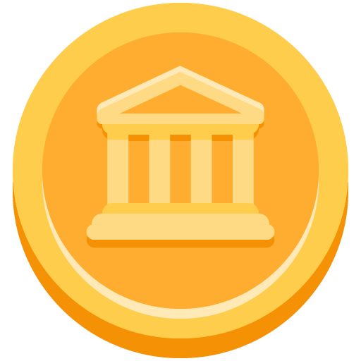 Coin as drawn by Twitter / X in Twemoji 13.1.1