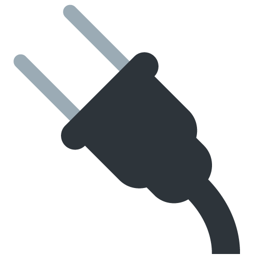 Electric Plug as drawn by Twitter / X in Twemoji 13.1