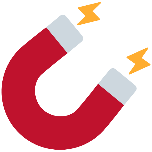 Magnet as drawn by Twitter / X in Twemoji 13.1