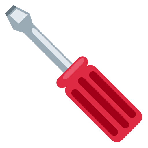드라이버 as drawn by Twitter / X in Twemoji 13.1