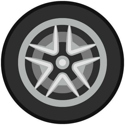 Wheel as drawn by Twitter / X in Twemoji 14.0