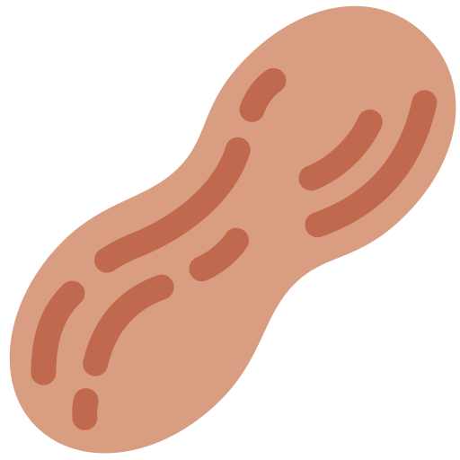 Peanuts as drawn by Twitter / X in Twemoji 14.0