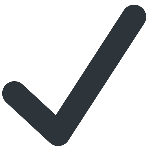 Check Mark as drawn by Twitter / X in Twemoji 14.0