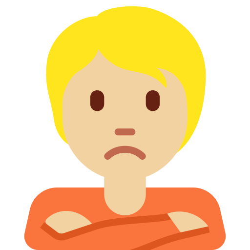 Person Pouting: Medium-Light Skin Tone, the design in this release