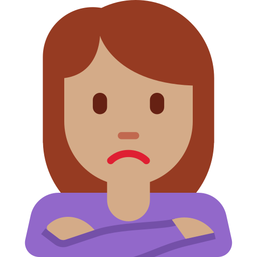 Woman Pouting: Medium Skin Tone, the design in this release