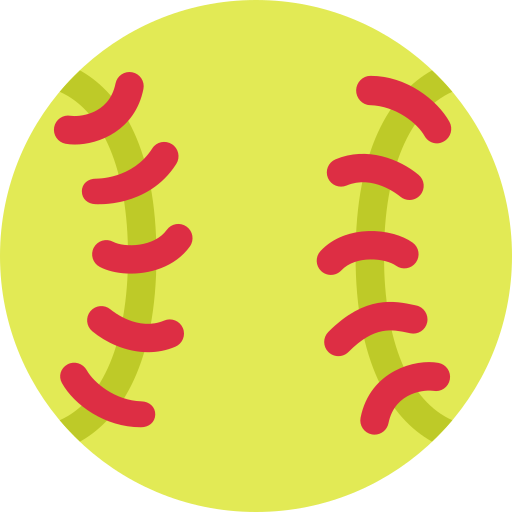 Softball as drawn by Twitter / X in Twemoji 15.0.1