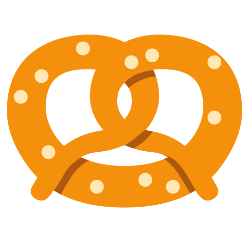 Pretzel as drawn by Twitter / X in Twemoji 15.0.1