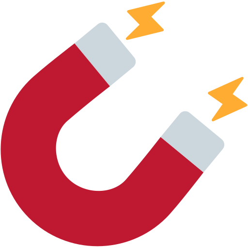 Magnet as drawn by Twitter / X in Twemoji 15.0.1
