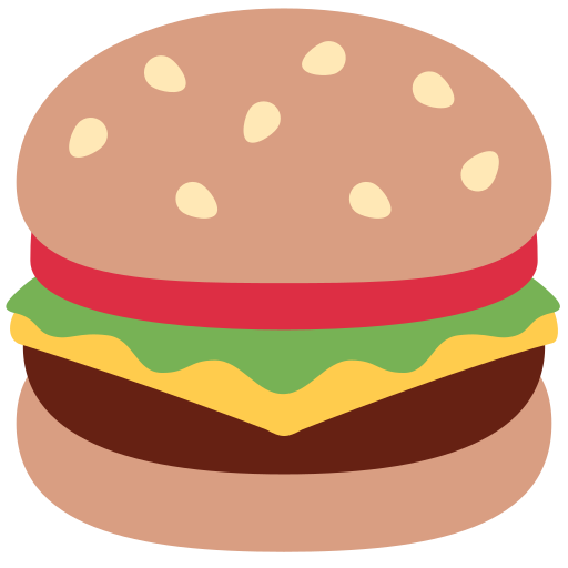Hamburger as drawn by Twitter / X in Twemoji 15.0.2