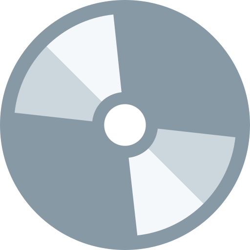 Optical Disk as drawn by Twitter / X in Twemoji 15.0.2