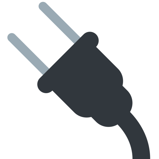 Electric Plug as drawn by Twitter / X in Twemoji 15.0.2