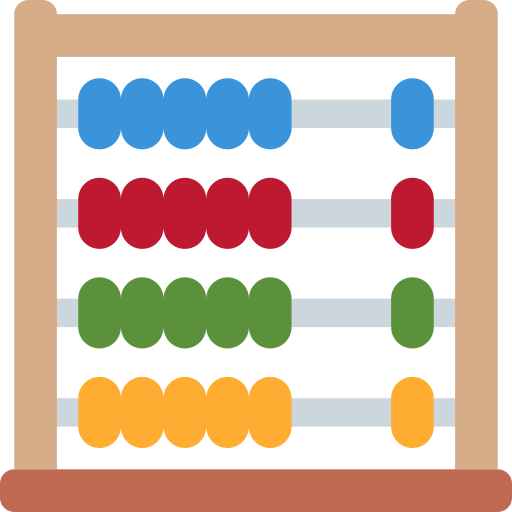 Abacus as drawn by Twitter / X in Twemoji 15.0.2