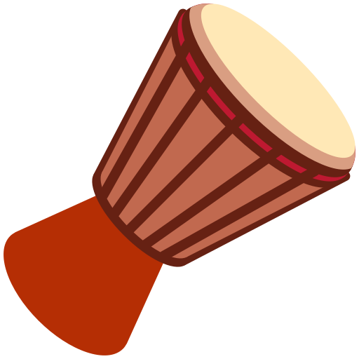 Long Drum as drawn by Twitter / X in Twemoji 15.0.2