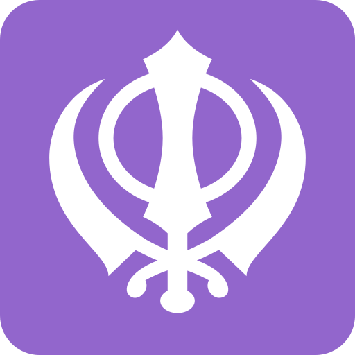 Khanda as drawn by Twitter / X in Twemoji 15.0.2