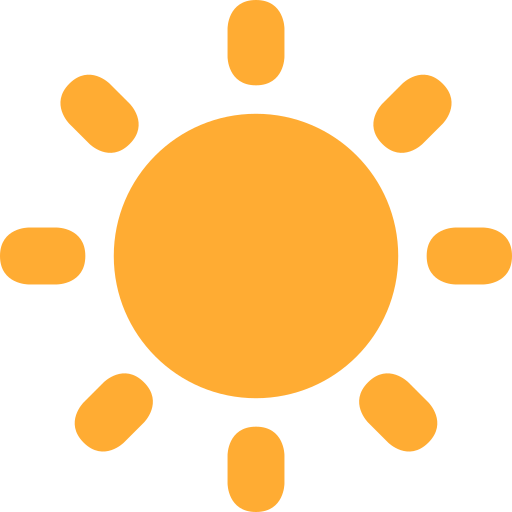 Sun as drawn by Twitter / X in Twemoji 15.0.2