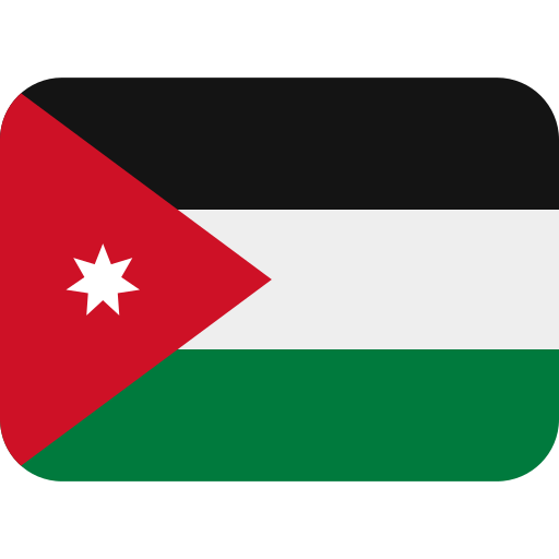 깃발: 요르단 as drawn by Twitter / X in Twemoji 15.0.3