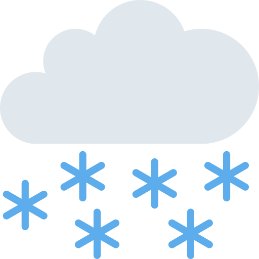 Cloud with Snow as drawn by Twitter / X in Twemoji 15.0.3