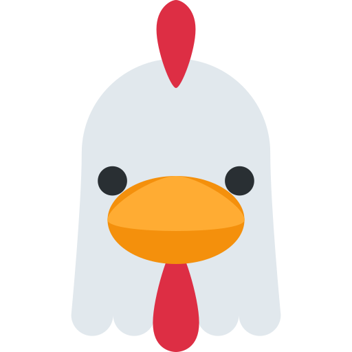 닭 as drawn by Twitter / X in Twemoji 15.0.3