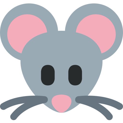 Mäusegesicht as drawn by Twitter / X in Twemoji 15.0.3