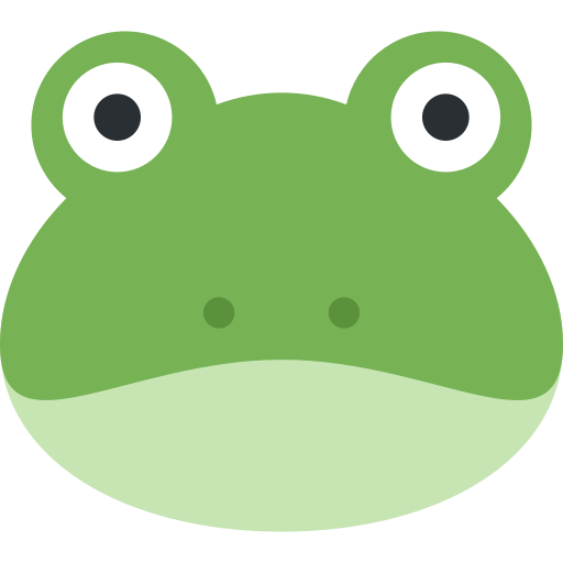 Sapo as drawn by Twitter / X in Twemoji 15.0.3