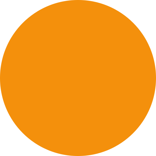 Orange Circle as drawn by Twitter / X in Twemoji 15.0.3